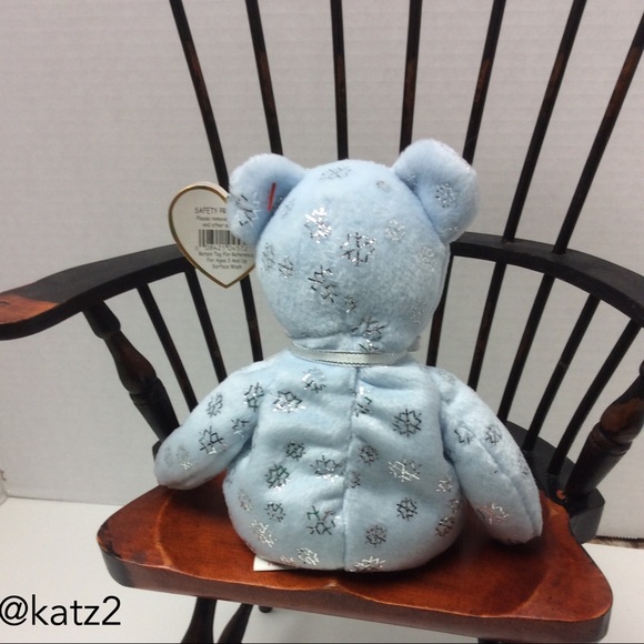 Ty Beanie Baby Retired Flaky the Snowflake Bear 2002 - Picture 2 of 4